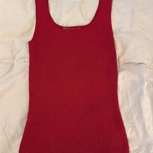 Belldini Red Knit Tank Top